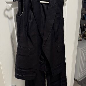 White House Black Market Black Pantsuit